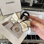 Fortok Chanel Gripper With Bow Black/White - 6