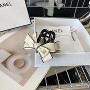 Fortok Chanel Gripper With Bow Black/White - 5