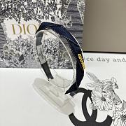 Fortok Chanel Denim Blue/Dark Blue Headband - 5