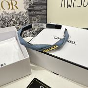 Fortok Chanel Denim Blue/Dark Blue Headband - 3