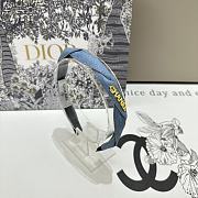 Fortok Chanel Denim Blue/Dark Blue Headband - 2