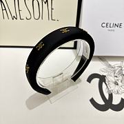 Fortok Celine Logo Headband Black  - 6