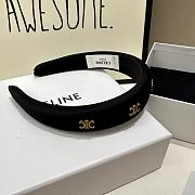 Fortok Celine Logo Headband Black  - 5