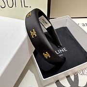 Fortok Celine Logo Headband Black  - 2