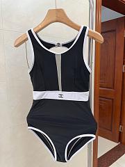 Fortok Chanel Swimsuit Black - 1