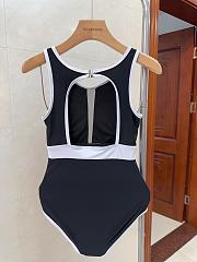 Fortok Chanel Swimsuit Black - 3