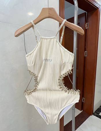 Fortok MiuMiu Swimsuit Beige