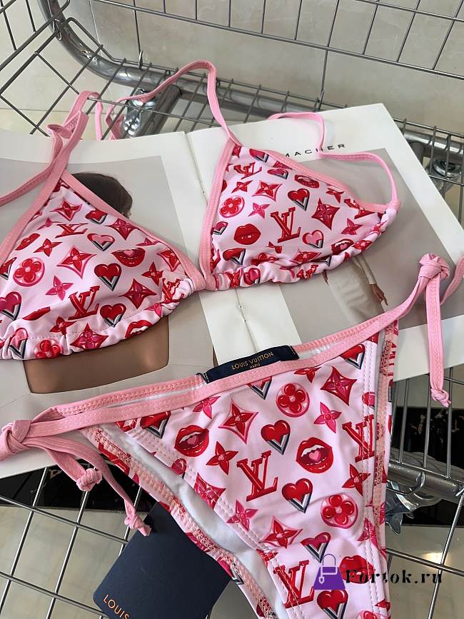 Fortok Louis Vuitton Monogram Swimsuit Pink - 1