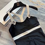 Fortok Chanel One-piece Swimsuit Black - 6