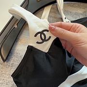Fortok Chanel One-piece Swimsuit Black - 4