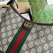 Fortok Gucci Medium Ophidia GG Shoulder Bag Brown 23x21x12cm - 2