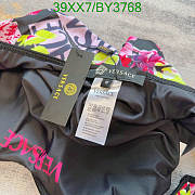 Fortok Versace One-piece Printed Swimsuit Black & Pink - 2
