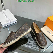 Fortok Louis Vuitton Bidart Logo Embossed Slip-on Brown - 5