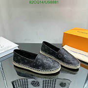 Fortok Louis Vuitton Bidart Logo Embossed Slip-on Black - 6