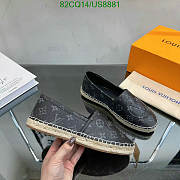 Fortok Louis Vuitton Bidart Logo Embossed Slip-on Black - 5