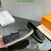 Fortok Louis Vuitton Bidart Logo Embossed Slip-on Black - 4