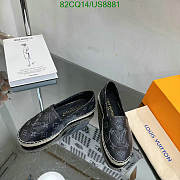 Fortok Louis Vuitton Bidart Logo Embossed Slip-on Black - 3