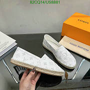 Fortok Louis Vuitton Bidart Logo Embossed Slip-on White - 2
