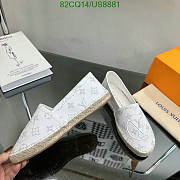 Fortok Louis Vuitton Bidart Logo Embossed Slip-on White - 4