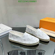 Fortok Louis Vuitton Bidart Logo Embossed Slip-on White - 5