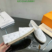 Fortok Louis Vuitton Bidart Logo Embossed Slip-on White - 6