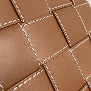 Fortok Bottega Veneta Large Intreccio Leather Wristlet Pouch Brown 649616 35x25x1cm - 4