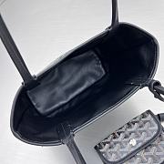 Fortok Goyard Mini Tote Bag Black  - 6