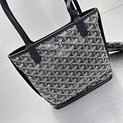 Fortok Goyard Mini Tote Bag Black  - 3