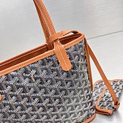 Fortok Goyard Mini Tote Bag Black & Brown - 2