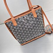 Fortok Goyard Mini Tote Bag Black & Brown - 3