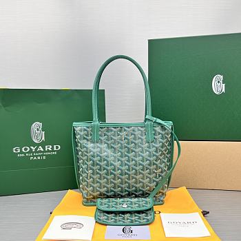 Fortok Goyard Mini Tote Bag Green