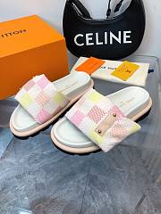 Fortok Louis Vuitton Pool Pillow Flat Comfort Mules Rose Clair - 4