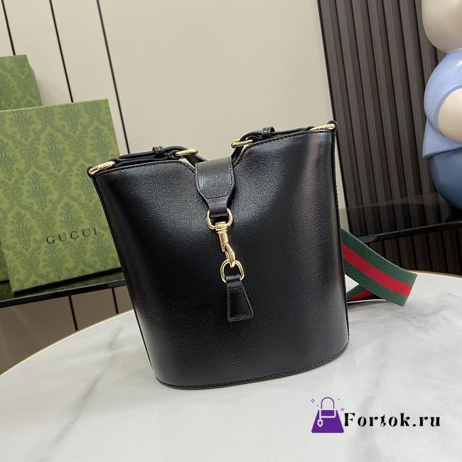 Fortok Gucci Original Mini Bucket Bag Black 782908 18.5x20.5x12.5cm - 1