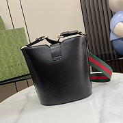 Fortok Gucci Original Mini Bucket Bag Black 782908 18.5x20.5x12.5cm - 4
