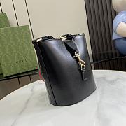 Fortok Gucci Original Mini Bucket Bag Black 782908 18.5x20.5x12.5cm - 3