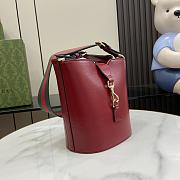 Fortok Gucci Original Mini Bucket Bag Red 782908 18.5x20.5x12.5cm - 3