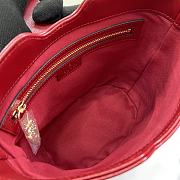 Fortok Gucci Original Mini Bucket Bag Red 782908 18.5x20.5x12.5cm - 6