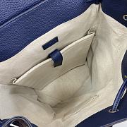 Fortok Gucci Jumbo GG Backpack Blue Leather 625770 34x41x12cm - 3