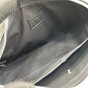 Fortok Gucci Mini Shoulder Bag Grey and Black GG Supreme Canvas 768391 14x23.5x6cm - 3