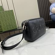 Fortok Gucci Mini Shoulder Bag Black GG Supreme Canvas 768391 14x23.5x6cm - 5