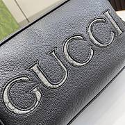 Fortok Gucci Mini Shoulder Bag Black GG Supreme Canvas 768391 14x23.5x6cm - 3