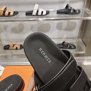 Fortok Hermes Chypre Sandals Black - 6