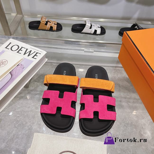 Fortok Hermes Chypre Sandal Orange & Pink - 1