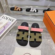 Fortok Hermes Chypre Sandal Green & Pink  - 1