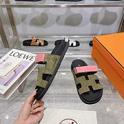 Fortok Hermes Chypre Sandal Green & Pink  - 2