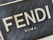 Fortok Fendi Sunshine Denim Black Tote Bag 35x17x31cm - 3