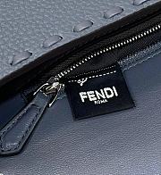 Fortok Fendi Baguette Dark Blue Selleria Bag 8610 28x6.5x15cm - 6