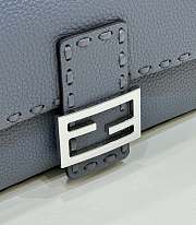 Fortok Fendi Baguette Dark Blue Selleria Bag 8610 28x6.5x15cm - 2