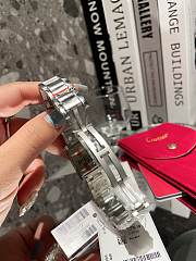 Fortok Cartier Tank Must Watch in Silver  - 2