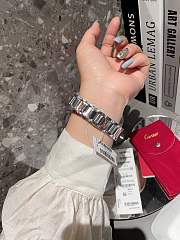 Fortok Cartier Tank Must Watch in Silver  - 4